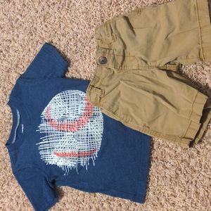 Boys 3t shirt with shorts